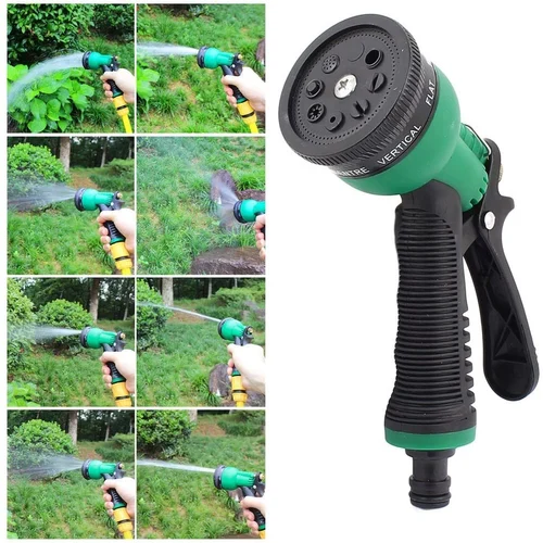 High-pressure Lever Spray with Ajustable Hose Nozzles – 8 Pattern