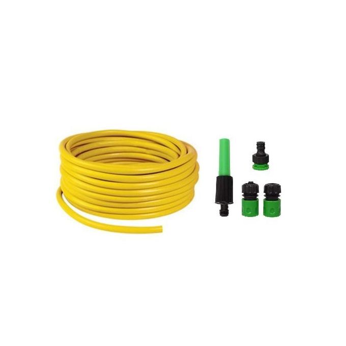 Kit tuyau d’arrosage 25 M – 16mm jaune